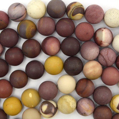 Natural matte mookaite round - matte,